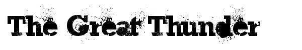 The Great Thunder font preview